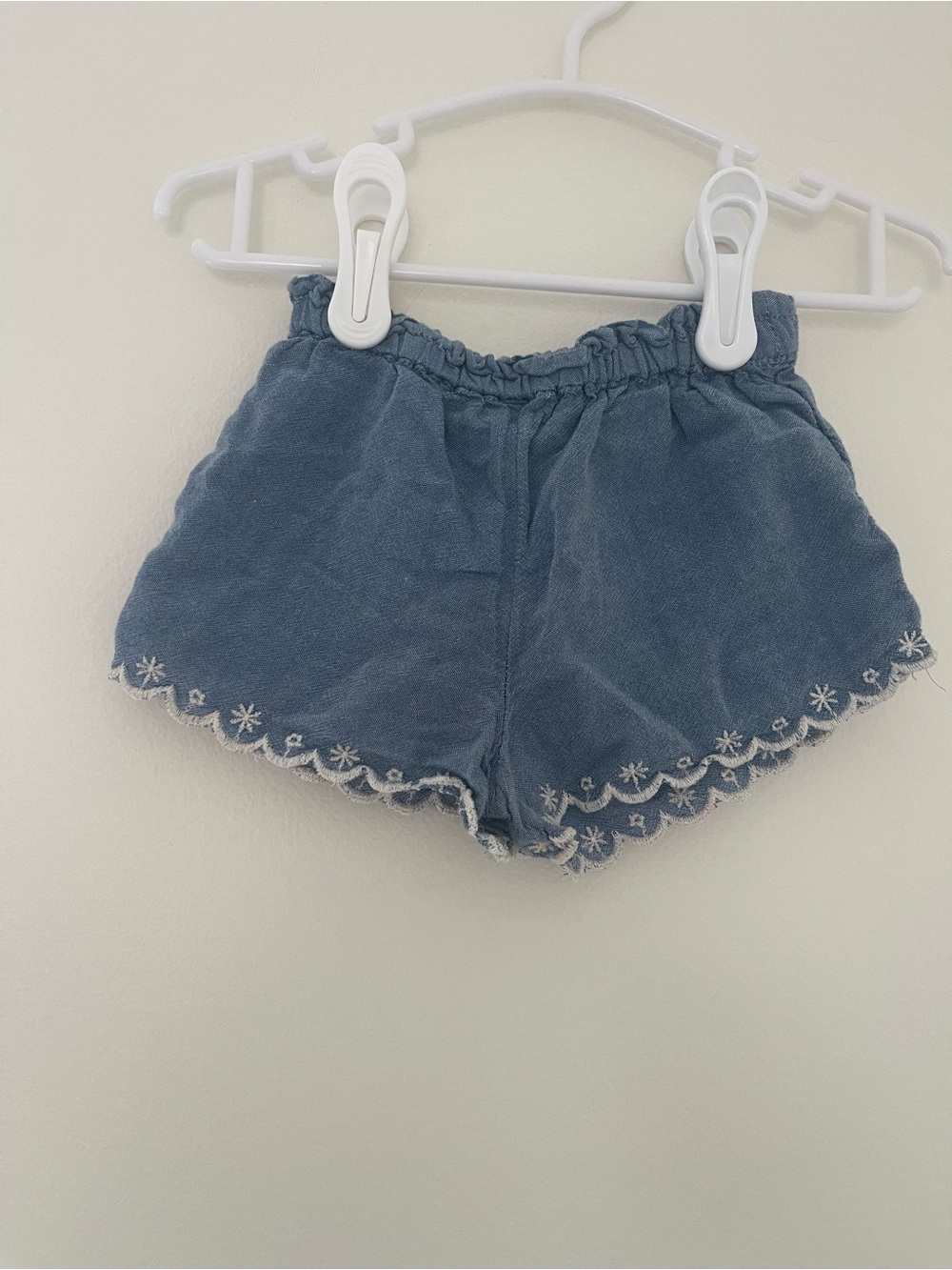 Old Navy Light Blue Baby Shorts with Elastic Waist
